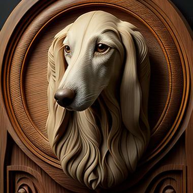 3D model Saluki dog (STL)